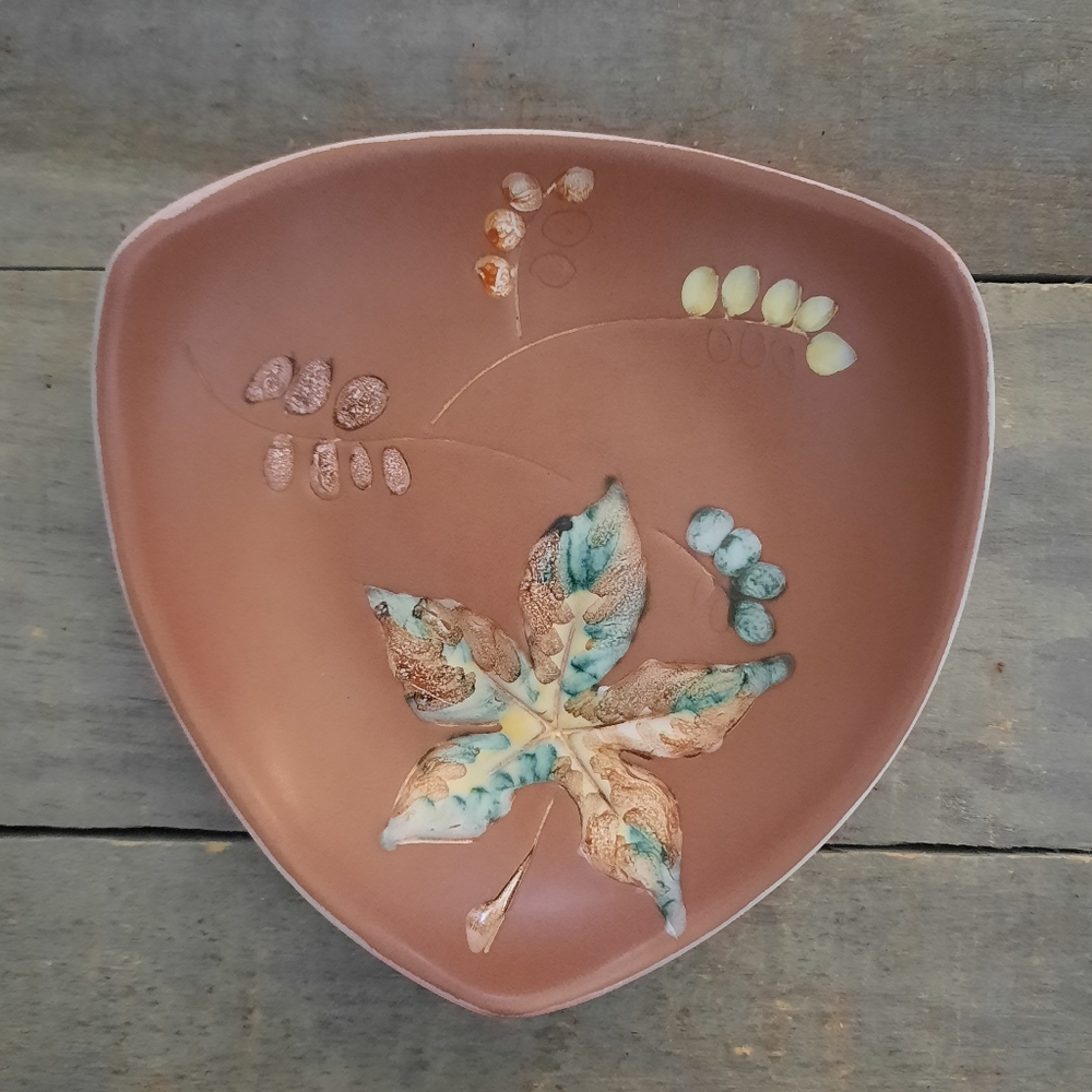 MCM Herta Gertz Triangle Ceramic Trinket Dish